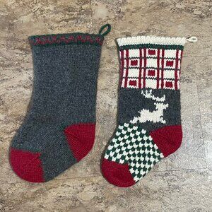 Eddie Bauer Shetland Wool Holiday stockings set of 2